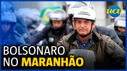 Bolsonaro participa de motociata no Maranhão