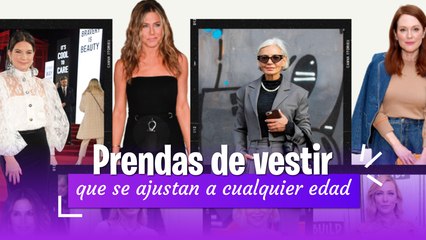 Estas prendas se ajustan a cualquier edad