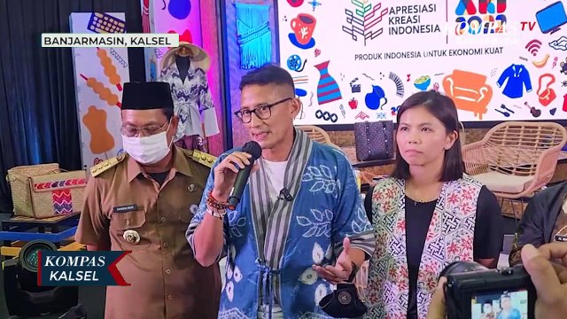 Sandiaga Uno Hadiri Pameran AKI 2022 di Banjarmasin, Dukung Transisi Ekonomi Ekstraktif ke Kreatif