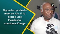 Opposition parties to meet on July 17 to discuss Vice Presidential candidate