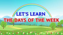 Days of the week with spelling for kids | Days of the week - Kid's school
