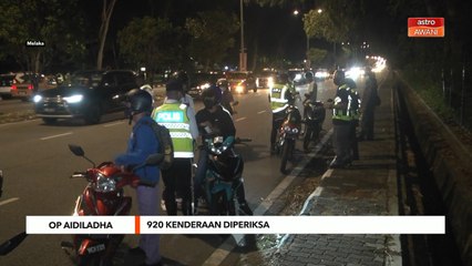 Op AidilAdha | 920 kenderaan diperiksa