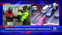 Miraflores: Realizan operativo contra motociclistas informales