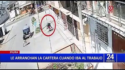 Piura: Delincuentes asaltan a una mujer cuando se dirigía al trabajo