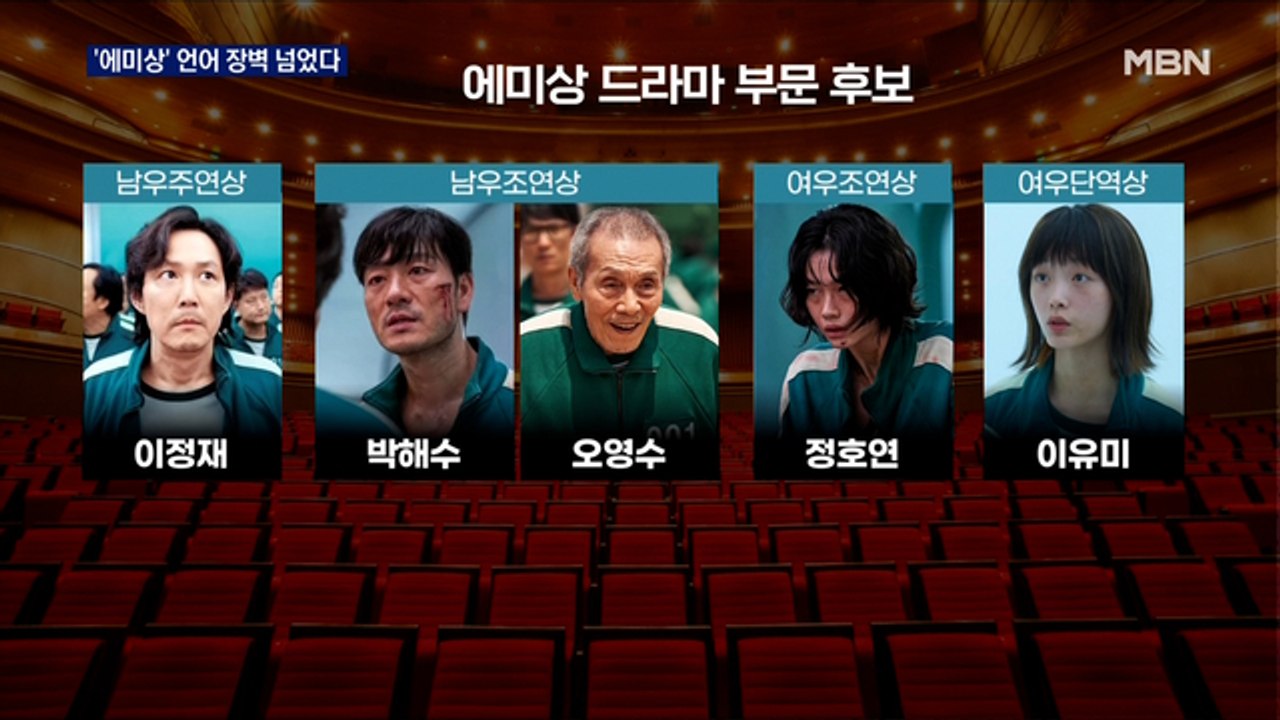 '오징어게임' 에미상 작품상 등 14개 후보…언어 장벽 넘었다
