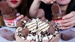 ASMR CHOCOLATE CAKE + MAGNUM ICE CREAM + NUTELLA 리얼사운드 먹방  Kim&Liz ASMR