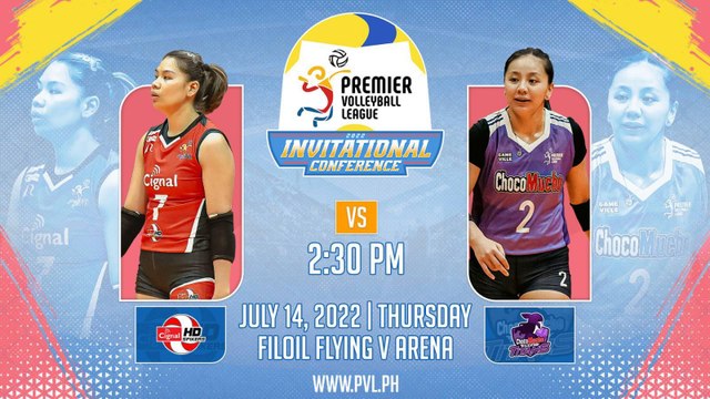 [GAME 1] 2022 PVL INVITATIONAL CONFERENCE | CIGNAL HD SPIKERS vs CHOCO MUCHO FLYING TITANS | JULY 14, 2022