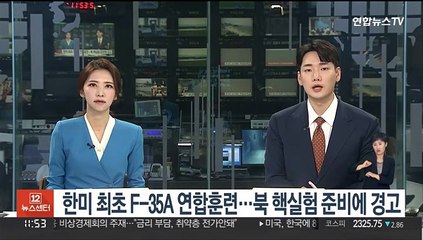 한미 최초 F-35A 연합비행훈련…북 핵실험 준비에 경고