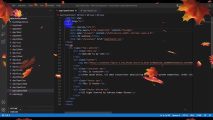 html and css website maake
