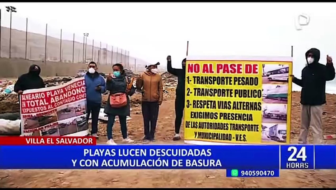 VES: vecinos denuncian acumulación de basura en la Playa Barlovento