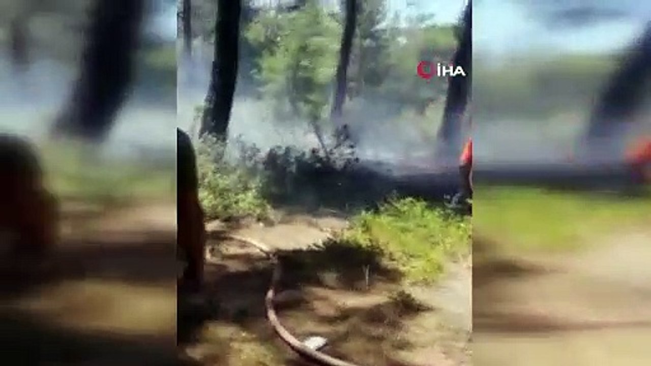 Antalya’da ormanlık alanda çıkan yangında kibrit kutuları bulundu