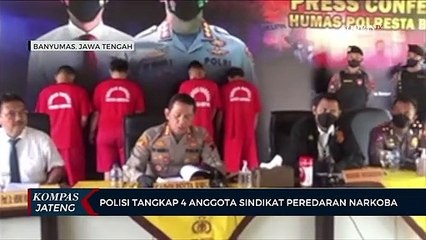 Polisi Tangkap 4 Anggota Sindikat Peredaran Narkoba di Banyumas
