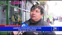 Encuesta CPI: peruanos reducen consumo de pan por alza de precios