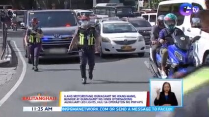 Ilang motoristang gumagamit ng wang-wang at blinker, huli sa operasyon ng PNP-HPG | BT