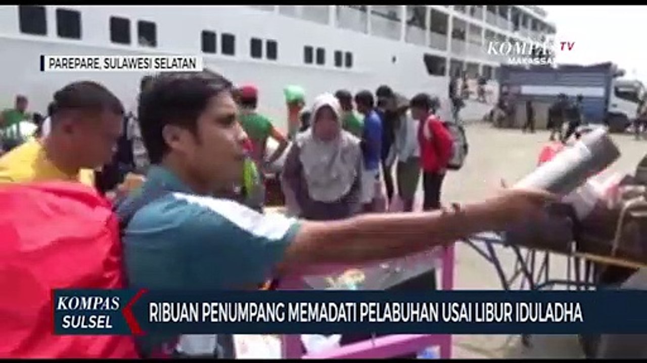 Ribuan Penumpang Memadati Pelabuhan Usai Libur Idul Adha