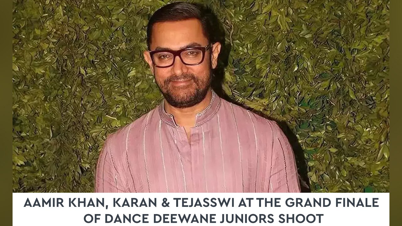 Aamir Khan, Karan & Tejasswi At The Grand Finale Of Dance Deewane Juniors Shoot