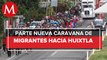Caravana con al menos 200 migrantes sale de Tapachula, Chiapas