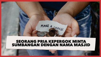 Bawa Kardus Bertuliskan Nama Masjid, Seorang Pria Tepergok Ambil Uang dan Buang Dus ke Selokan, Warganet Ngelus Dada