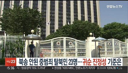 북송 안된 중범죄 탈북민 23명…'귀순 진정성' 판정 기준은