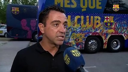 Xavi y Pablo Torre analizan el primer partido de la pretemporada / FCB
