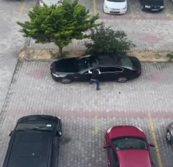 BEYLİKDÜZÜ'NDE TEPKİLERE RAĞMEN HAYALET GÖSTERGE ÇALAN ŞÜPHELİLER KAMERADA