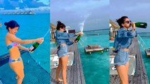 Avnnet Kaur Maldives Bikini Bold Look में ये हरकत करती दिखी Video Viral | Boldsky *Entertainment