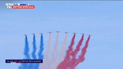 14-Juillet: le défilé de la Patrouille de France