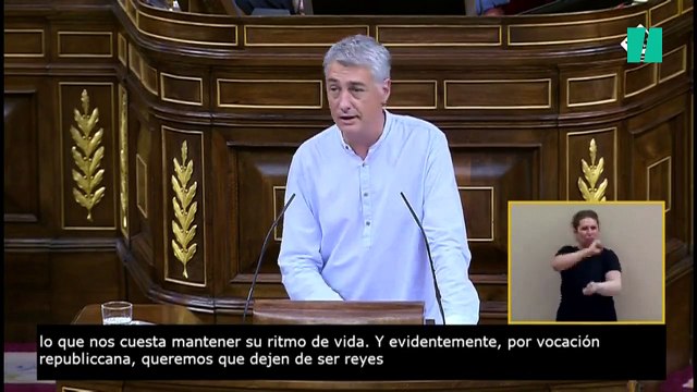 Oskar Matute provoca carcajadas y aplausos en el Congreso al hablar así de Juan Carlos I