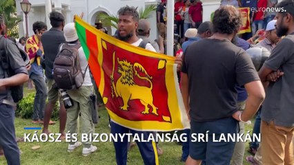 Az elmenekült elnök lemondására várnak a tüntetők Srí Lankán