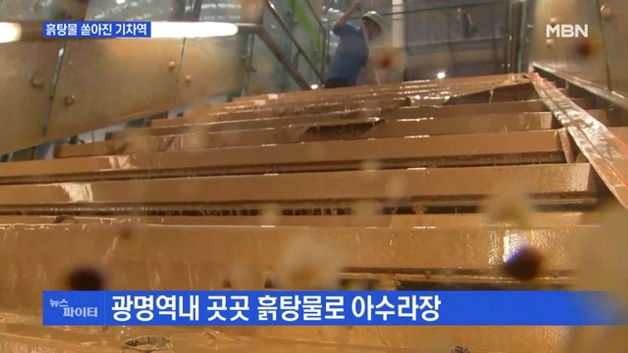 MBN 뉴스파이터-광명역에 흙탕물·수십억 메뚜기 떼·하늘에 오로라 쇼 등