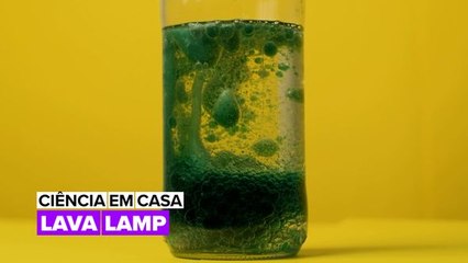 Uma experiência com luminárias Lava Lamp para impressionar as crianças