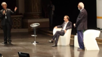 Morto Eugenio Scalfari, l'allegro omaggio di Benigni nel 2014