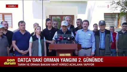 Datça'daki orman yangını kontrol altında!