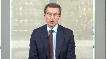 Feijóo dice que las medidas anunciadas por Sánchez han dejado "bien atada" su coalición con Podemos