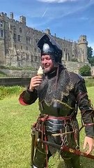 Knights braving the heat at WarwickCastle
