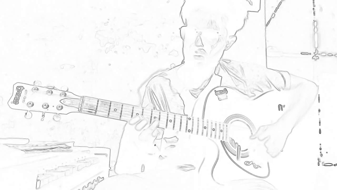 Jibon khatay prem kolonker dag dagaiya guitar solo।। জীবন খাতায় প্রেম কলঙ্কের দাগ দাগাইয়া গিটার লীড