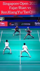 Fajar/Rian Melaju Ke Perempatfinal Singapore Open 2022 Setelah Menyingkirkan Ren Xiang/Tan Qiang