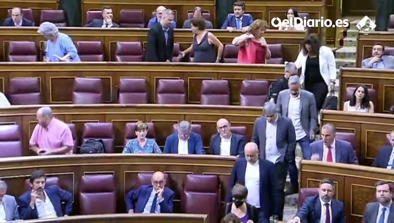 Varios diputados abandonan el Congreso mientras Vox cargaba contra la nueva ley de Memoria