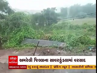 અમરેલી: ધારી, બગસરા, ખાંભા, સાવરકુંડલા તેમજ ગ્રામ્ય વિસ્તારોમાં ધોધમાર વરસાદ
