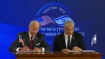 REPLAY: US President Joe Biden, Israeli Prime Minister Yair Lapid hold a joint news conference.