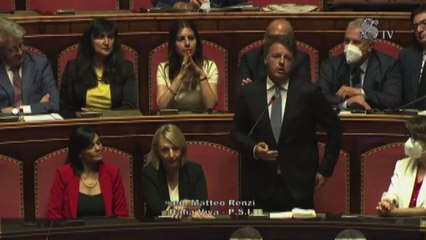 Renzi: "Nulla giustifica oggi la fermata del Governo Draghi"