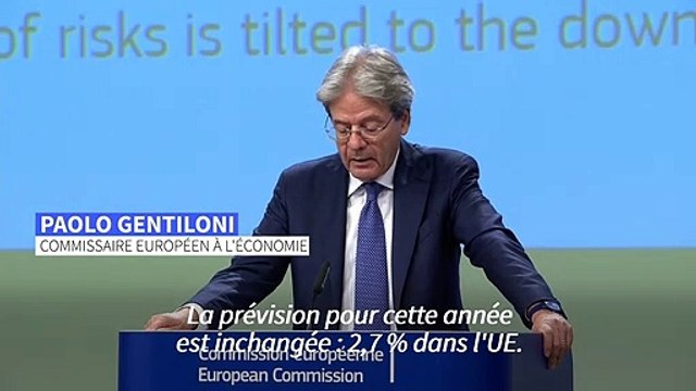 Zone euro: Bruxelles dégrade ses prévisions de croissance et d'inflation