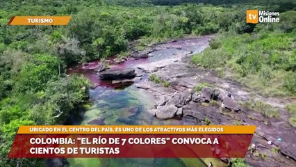 Colombia: "el Río de 7 colores" convoca a cientos de turistas