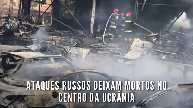 Ataques russos deixam mortos no centro da Ucrânia