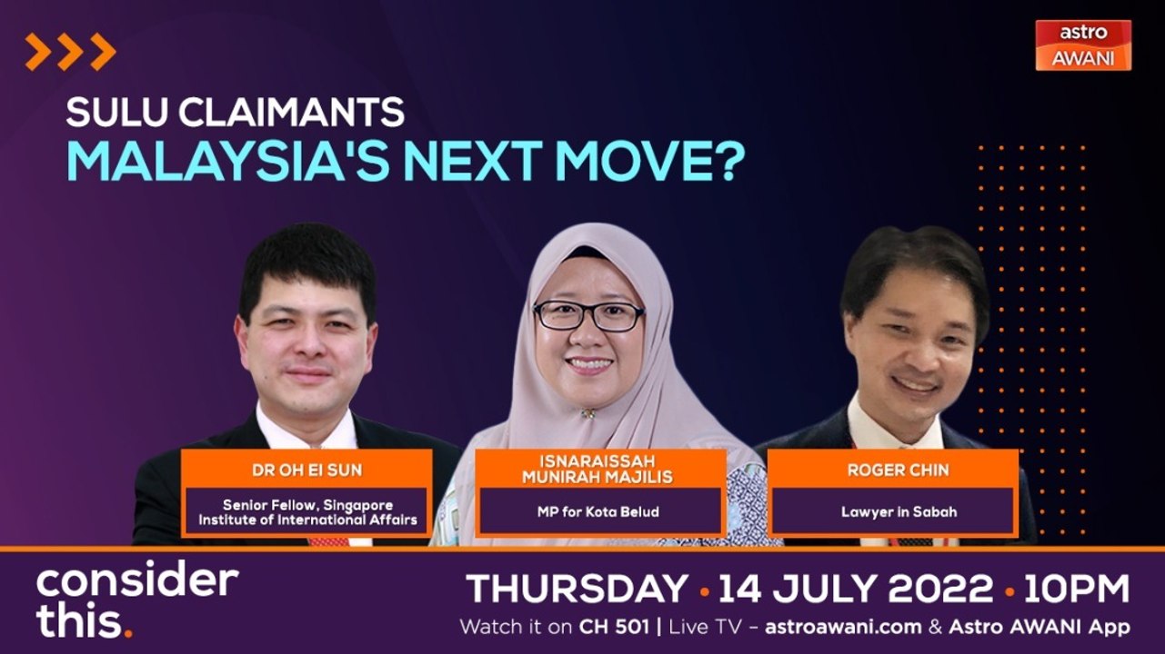 Consider This: Sulu Claimants (Part 2) -- Calling For Parliament Scrutiny