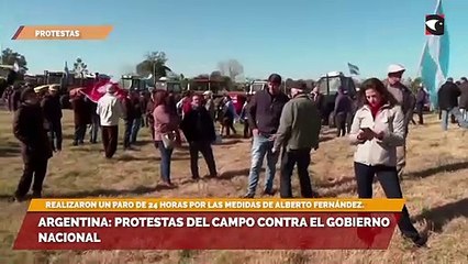 Argentina protestas del campo contra el gobierno nacional