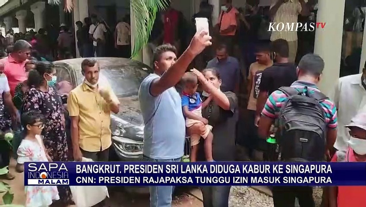 Bangkrut, Presiden Sri Lanka Diduga Kabur ke Singapura!