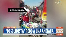 Descuidista roba pertenencias de un humilde anciano en pleno mercado (VIDEO)