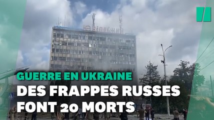 Guerre en Ukraine: nouvelles frappes russes mortelles, Zelensky condamne "un acte terroriste"