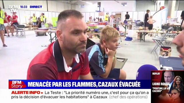La priorité était de partir sain et sauf témoigne Pierre, évacué d'un camping menacé par les flammes